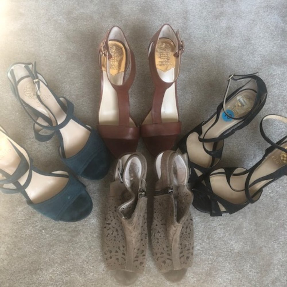 Vince Camuto Leather Heels (4 Pairs)